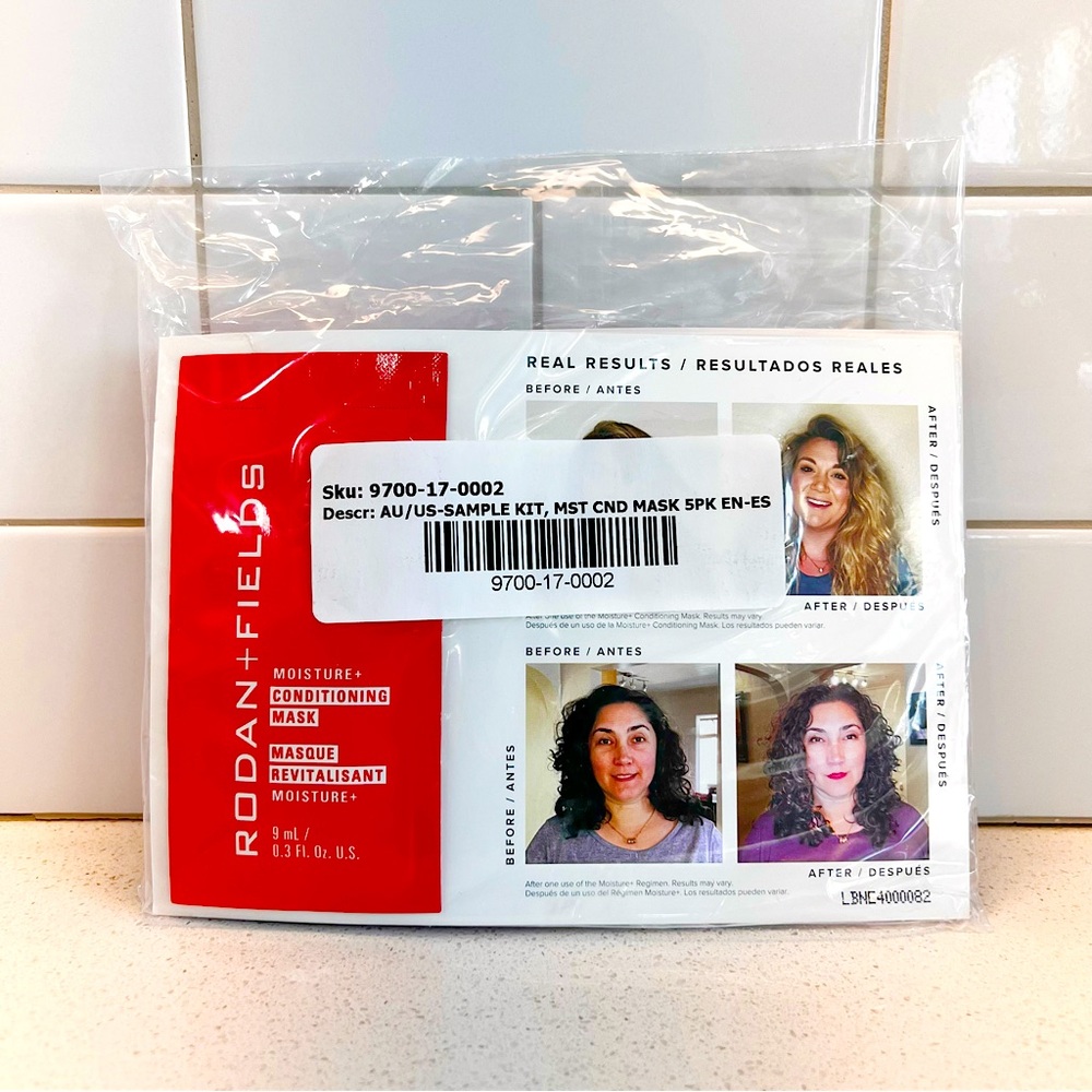 RODAN + FIELDS Moisture and Conditioning Hair Mask 5 Pk Travel Set NWT Hydrate - Picture 4 of 15